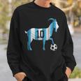 Soccer Football Greatest Of All Time Goat Number 10 Sweatshirt Gifts for Him