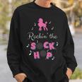 Sock Hop Costume Pink Poodle Sweatshirt Gifts for Him