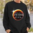 Solar Eclipse 040824 Twice In A Lifetime Moon Phases Sweatshirt Gifts for Him