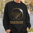 Solar Eclipse 2024 America Totality Total Arkansas Usa Map Sweatshirt Gifts for Him
