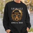 Solar Eclipse 2024 Bear Wearing Eclipse Glasses Sweatshirt Gifts for Him