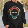 Solar Eclipse 2024 Maine Solar Eclipse Sweatshirt Gifts for Him