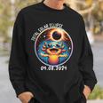 Solar Eclipse Axolot Wearing Glasses Pet April 8 2024 Sweatshirt Gifts for Him