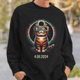 Solar Eclipse Glasses Cat 2024 Sweatshirt Gifts for Him