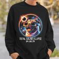 Solar Eclipse Pug Wearing Glasses Pet April 8 2024 Sweatshirt Gifts for Him