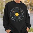 Solar System Vinyl Record Sweatshirt Gifts for Him