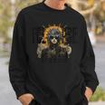 Solarpunk Total Solar Eclipse Watching April 8 2024 Sweatshirt Gifts for Him