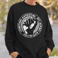 Sometimes Antisocial Always Anti-Fascist Anti- Anti-Evil Sweatshirt Geschenke für Ihn