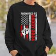 Soon To Be Dad First Time Daddy Promoted To Daddy 2024 Flag Sweatshirt Gifts for Him