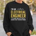 Soy Ingeniero Eléctrico Ingeniería Gracioso Electricista Camisa de entrenamiento Regalos para él