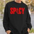 Spicy Chilli Pepper Novelty Flaming Hot Spicy Pepper Sweatshirt Gifts for Him