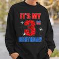 Spider Web 3 Years Old It's My 3Rd Birthday Boy Party Sweatshirt Gifts for Him