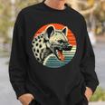 Spotted Laughing Hyena Retro Sun Sweatshirt Gifts for Him