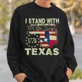 I Stand With Texas Sweatshirt Gifts for Him