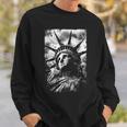 Statue Of Liberty Distressed Usa Graphic Sweatshirt Gifts for Him