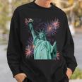Statue Of Liberty Firework And Freedom Patriotic Sweatshirt Gifts for Him