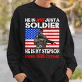 My Stepson Is A Soldier Proud Army Stepdad Military Father Sweatshirt Gifts for Him