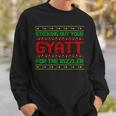 Sticking Out Your Gyatt For The Rizzler Christmas Irony Meme Sweatshirt Gifts for Him