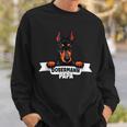 Stolzer Dobermann Papa Für Alle Dobermann Papas Sweatshirt Geschenke für Ihn