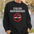 Stolzer Nichtraucher Smoking Aufhörhör Stolzer Sweatshirt Geschenke für Ihn
