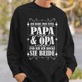 Stolzer Papa und Opa Sweatshirt, Ich Rocke Beide Titel Tee Geschenke für Ihn