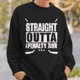 Straight Outta The Penalty Box Ice Hockey Sweatshirt Gifts for Him