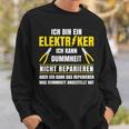 Stromriker Dummheit Reparieren Electronics German Language Sweatshirt Geschenke für Ihn