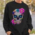 Sugar Skull Fleurs Jour Des Morts Dia De Los Muertos Cadeau Sweater e Cadeaux pour lui