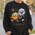 Sun Flees Moon Eclipse Chase Total Solar Eclipse 8-4-2024 Sweatshirt Gifts for Him