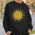 Sun Solar System Golden Retro Symbol Sweatshirt Geschenke für Ihn