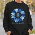 Sunflower Colon Cancer Awareness Month Sweatshirt Gifts for Him