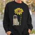 Sunflower Sunshine Pug Cute Animal Pet Dog Sweatshirt Gifts for Him