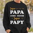 Super Papa Mais Aussi Super Papy Fête Des Pères Sweater e Cadeaux pour lui