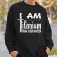 Survived Spinal Fusion Surgery Back Lumbar Recovery Sweatshirt Gifts for Him