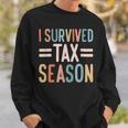 I Survived Tax Season Cpa Accountant Sweatshirt Gifts for Him