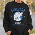 Svalbard Polar BearNorway Northern Lights Sweatshirt Gifts for Him