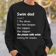 Swim Dad Definition Swimming Father Of A Swimmer Dad Sweatshirt Gifts for Him