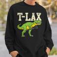 T-Lax T-Rex Lacrosse Dinosaur Lover Lax Player Sweatshirt Gifts for Him
