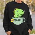 Tea Rex Niedlicher Dinosaurier Tyrannosaurus Rex In Einer Tasse Sweatshirt Geschenke für Ihn