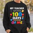 Teacher Survived 100 Days Of Me For 100Th Day School Student Sweatshirt Gifts for Him