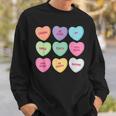 Teacher Valentine's Day Candy Heart School Women Sweatshirt Gifts for Him
