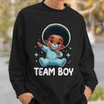 Team Boy Baby Announcement Gender Reveal Party Sweatshirt Gifts for Him
