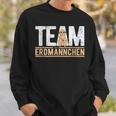 Team Erdmännchen Lustiges Meerkat Fan Sweatshirt Schwarz Geschenke für Ihn