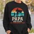 Team Papa Sohn Bester Papa Der Welt Father's Day Super Papa Sweatshirt Geschenke für Ihn