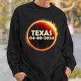 Texas Solar Eclipse 2024 April 8 Totality Texas Sweatshirt Gifts for Him