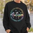 Tie Dye Respect Love Support Acceptance Autism Awareness Sweatshirt Gifts for Him