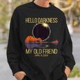 Total Solar Eclipse 040824 Hello Darkness My Old Friend Sweatshirt Gifts for Him