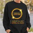 Total Solar Eclipse 2024 April 8 America Totality Spring Sweatshirt Gifts for Him
