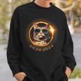 Total Solar Eclipse 2024 Cat With Sunglasses Sweatshirt Gifts for Him