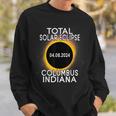 Total Solar Eclipse 2024 Columbus Indiana Path Of Totality Sweatshirt Gifts for Him